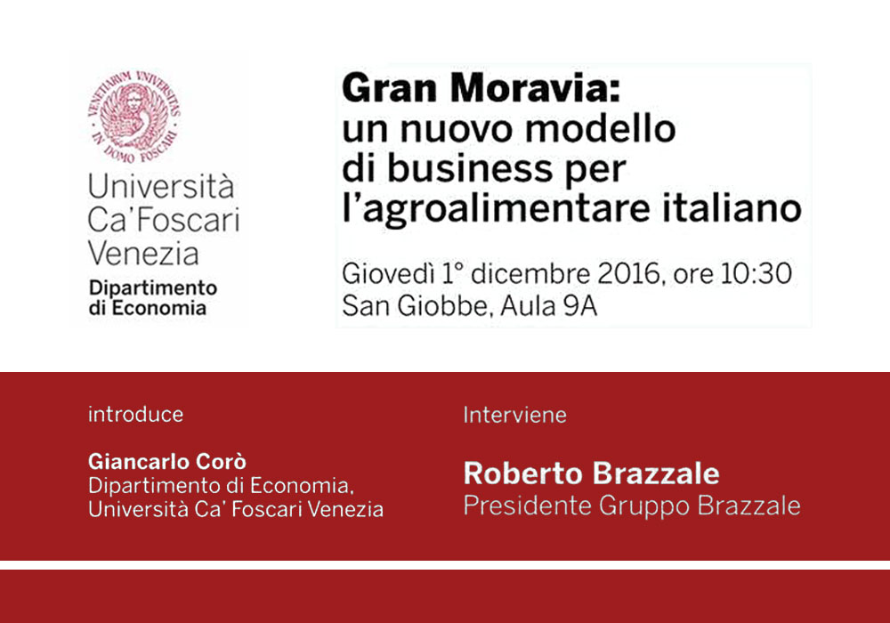 Gran Moravia: Un nuovo modello di business per l'agroalimentare italiano