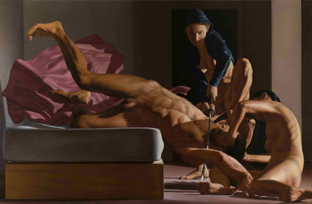 Nicola Verlato, Judith. Olio su tela, 110x170 cm, 2018