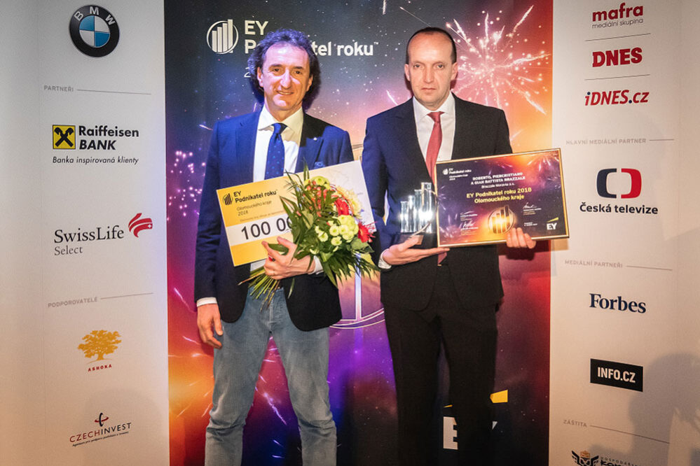 Roberto, Piercristiano e Gian Battista Brazzale eletti Imprenditori dell’Anno 2018 a Olomouc