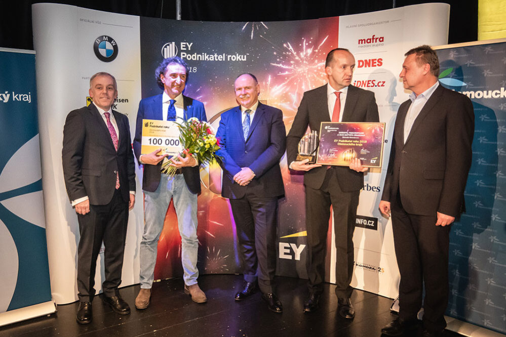 Roberto, Piercristiano e Gian Battista Brazzale eletti Imprenditori dell’Anno 2018 a Olomouc