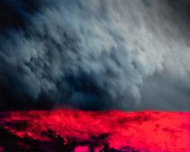 Enrico Minguzzi, Il fronte. Olio su resina epossidica su tela, 80x100 cm, 2020