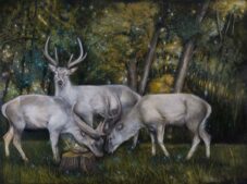 Nunzio Paci, Vita, morte e miracolo alla Mesola. Olio su tavola mdf, 150x200 cm, 2020