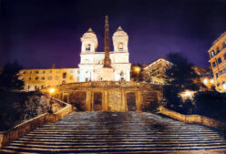 Spagna Stabat Mater. Tommaso Ottieri (Napoli 1971), olio su tavola, 150x220 cm, 2021