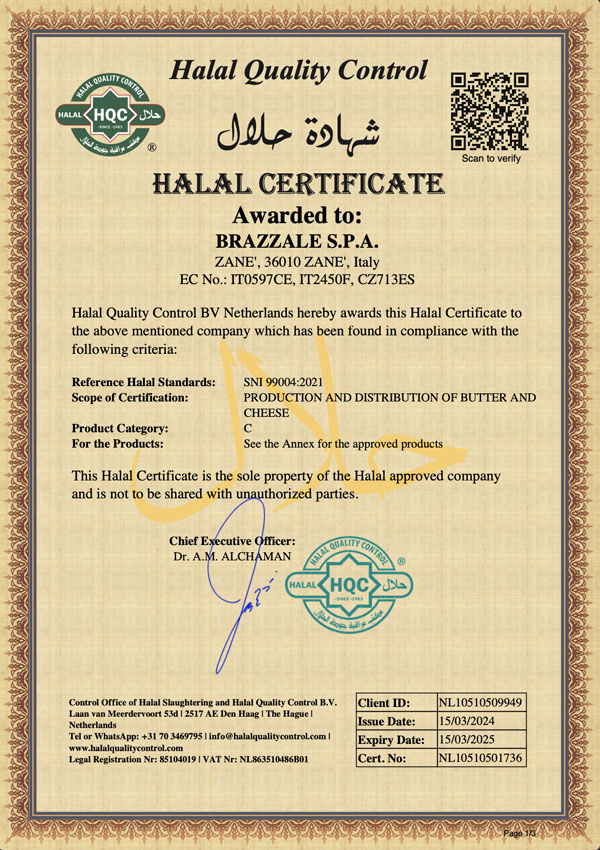 HALAL – Brazzale S.p.A.
