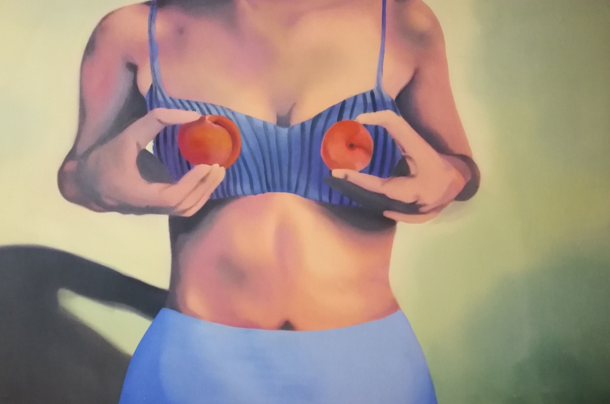 Adelisa Selimbasic, A chi non piace la frutta, Olio su tela, 96x140 cm, 2022
