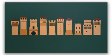 Silvia Negrini, Ducato. Smalto su tavola, 80x160 cm, 2023