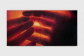 Martina Cassatella, Il sole. Olio su tela, 150x300 cm, 2025